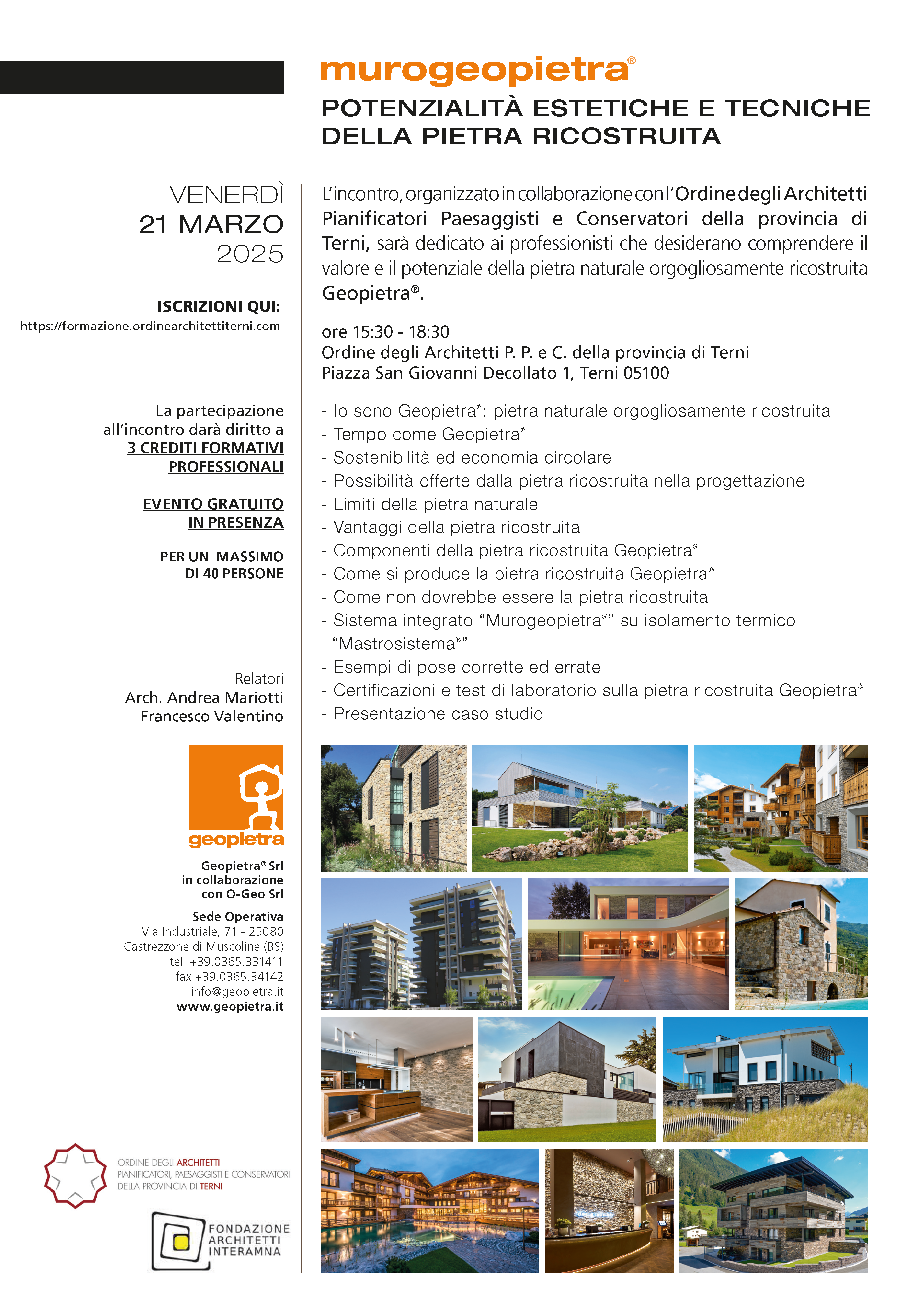 corso architetti Terni